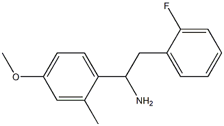 2-(2-fluorophenyl)-1-(4-methoxy-2-methylphenyl)ethan-1-amine 结构式