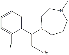 2-(2-fluorophenyl)-2-(4-methyl-1,4-diazepan-1-yl)ethan-1-amine 结构式