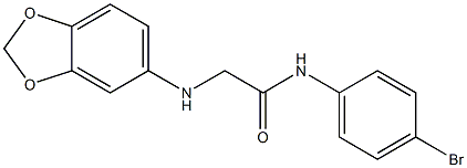 2-(2H-1,3-benzodioxol-5-ylamino)-N-(4-bromophenyl)acetamide|