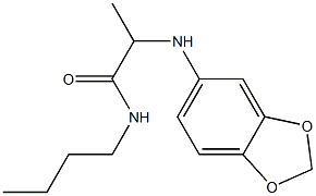 2-(2H-1,3-benzodioxol-5-ylamino)-N-butylpropanamide