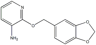 2-(2H-1,3-benzodioxol-5-ylmethoxy)pyridin-3-amine,,结构式