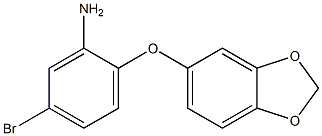 2-(2H-1,3-benzodioxol-5-yloxy)-5-bromoaniline,,结构式