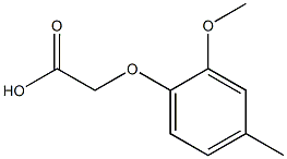 2-(2-methoxy-4-methylphenoxy)acetic acid Struktur