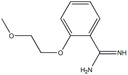 2-(2-methoxyethoxy)benzenecarboximidamide 化学構造式