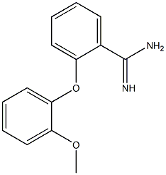 2-(2-methoxyphenoxy)benzene-1-carboximidamide Struktur