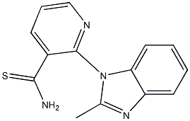 2-(2-methyl-1H-benzimidazol-1-yl)pyridine-3-carbothioamide Structure