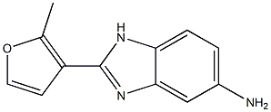 2-(2-methyl-3-furyl)-1H-benzimidazol-5-amine,,结构式