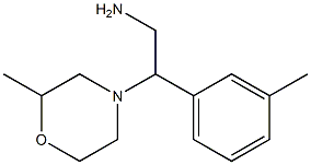 2-(2-methylmorpholin-4-yl)-2-(3-methylphenyl)ethanamine 化学構造式