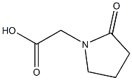 2-(2-oxopyrrolidin-1-yl)acetic acid Struktur