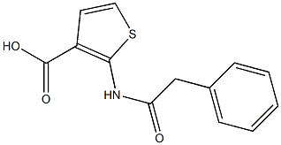 2-(2-phenylacetamido)thiophene-3-carboxylic acid Structure