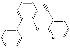 2-(2-phenylphenoxy)pyridine-3-carbonitrile Structure