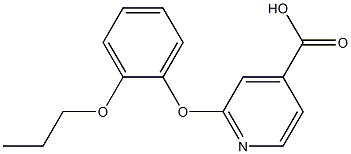 2-(2-propoxyphenoxy)pyridine-4-carboxylic acid 结构式