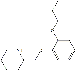 2-(2-propoxyphenoxymethyl)piperidine Struktur