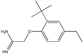 2-(2-tert-butyl-4-ethylphenoxy)ethanimidamide Struktur