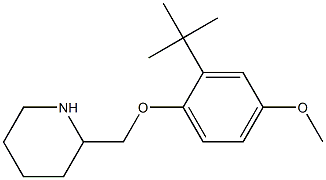 2-(2-tert-butyl-4-methoxyphenoxymethyl)piperidine,,结构式