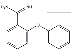 2-(2-tert-butylphenoxy)benzene-1-carboximidamide,,结构式
