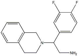 2-(3,4-difluorophenyl)-2-(3,4-dihydroisoquinolin-2(1H)-yl)ethanamine,,结构式