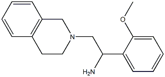 2-(3,4-dihydroisoquinolin-2(1H)-yl)-1-(2-methoxyphenyl)ethanamine 结构式