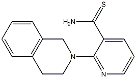 2-(3,4-dihydroisoquinolin-2(1H)-yl)pyridine-3-carbothioamide Struktur