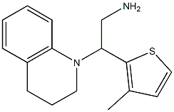 2-(3,4-dihydroquinolin-1(2H)-yl)-2-(3-methylthien-2-yl)ethanamine,,结构式