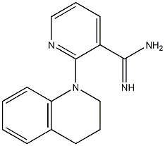 2-(3,4-dihydroquinolin-1(2H)-yl)pyridine-3-carboximidamide 结构式