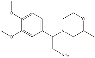 2-(3,4-dimethoxyphenyl)-2-(2-methylmorpholin-4-yl)ethanamine,,结构式