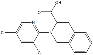 2-(3,5-dichloropyridin-2-yl)-1,2,3,4-tetrahydroisoquinoline-3-carboxylic acid Structure