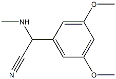 2-(3,5-dimethoxyphenyl)-2-(methylamino)acetonitrile 结构式