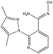 2-(3,5-dimethyl-1H-pyrazol-1-yl)-N'-hydroxypyridine-3-carboximidamide,,结构式