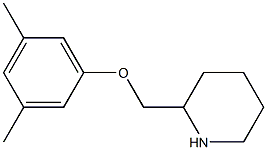 2-(3,5-dimethylphenoxymethyl)piperidine 结构式