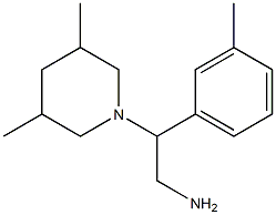 2-(3,5-dimethylpiperidin-1-yl)-2-(3-methylphenyl)ethanamine,,结构式