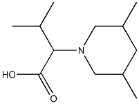 2-(3,5-dimethylpiperidin-1-yl)-3-methylbutanoic acid Structure