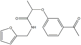 2-(3-acetylphenoxy)-N-(furan-2-ylmethyl)propanamide