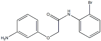 2-(3-aminophenoxy)-N-(2-bromophenyl)acetamide Struktur
