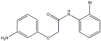 2-(3-aminophenoxy)-N-(2-bromophenyl)acetamide,,结构式