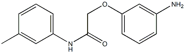 2-(3-aminophenoxy)-N-(3-methylphenyl)acetamide Structure