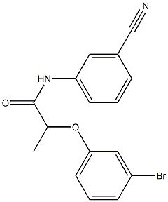 2-(3-bromophenoxy)-N-(3-cyanophenyl)propanamide Structure