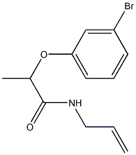 2-(3-bromophenoxy)-N-(prop-2-en-1-yl)propanamide 化学構造式