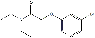 2-(3-bromophenoxy)-N,N-diethylacetamide, 1016749-47-5, 结构式