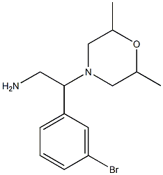 2-(3-bromophenyl)-2-(2,6-dimethylmorpholin-4-yl)ethanamine