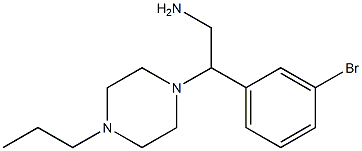 2-(3-bromophenyl)-2-(4-propylpiperazin-1-yl)ethanamine