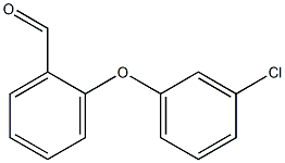 2-(3-クロロフェノキシ)ベンズアルデヒド 化学構造式