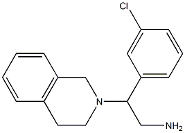 2-(3-chlorophenyl)-2-(3,4-dihydroisoquinolin-2(1H)-yl)ethanamine Structure