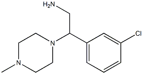 2-(3-chlorophenyl)-2-(4-methylpiperazin-1-yl)ethanamine 化学構造式