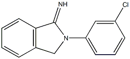 2-(3-chlorophenyl)-2,3-dihydro-1H-isoindol-1-imine Structure