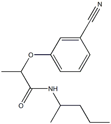 2-(3-cyanophenoxy)-N-(pentan-2-yl)propanamide Structure