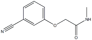 2-(3-cyanophenoxy)-N-methylacetamide,,结构式