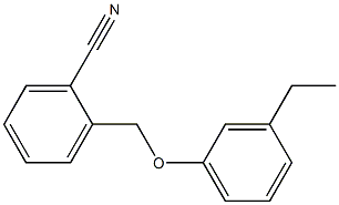 2-(3-ethylphenoxymethyl)benzonitrile Struktur