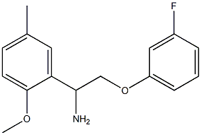 2-(3-fluorophenoxy)-1-(2-methoxy-5-methylphenyl)ethanamine Struktur