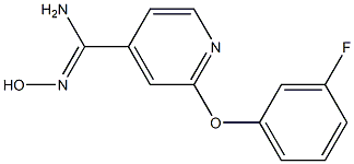  2-(3-fluorophenoxy)-N'-hydroxypyridine-4-carboximidamide